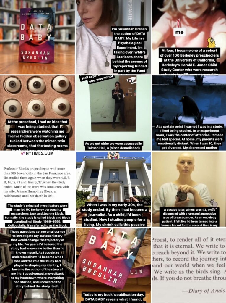 IWMF Instagram Tales Knowledge Baby Takeover — SUSANNAH BRESLIN