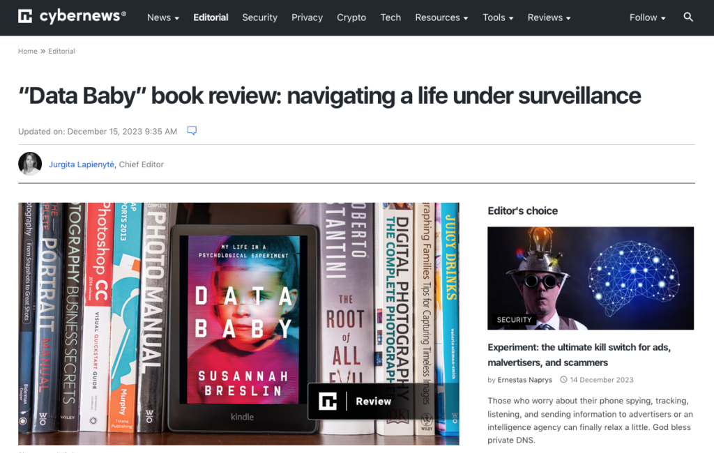 Knowledge Baby Reviewed on CyberNews — SUSANNAH BRESLIN