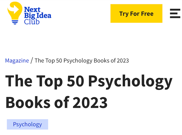 Knowledge Little one Is 1 of the Greatest Psychology Publications of 2023 — SUSANNAH BRESLIN